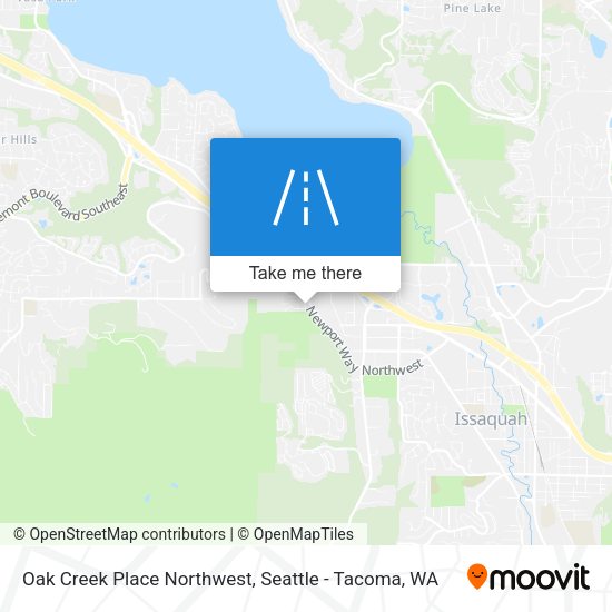 Mapa de Oak Creek Place Northwest