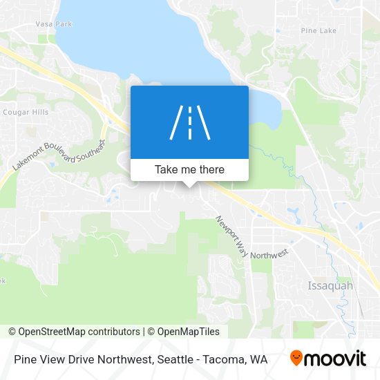 Pine View Drive Northwest map