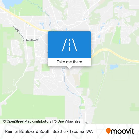 Rainier Boulevard South map