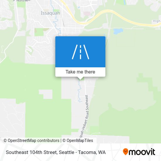 Southeast 104th Street map