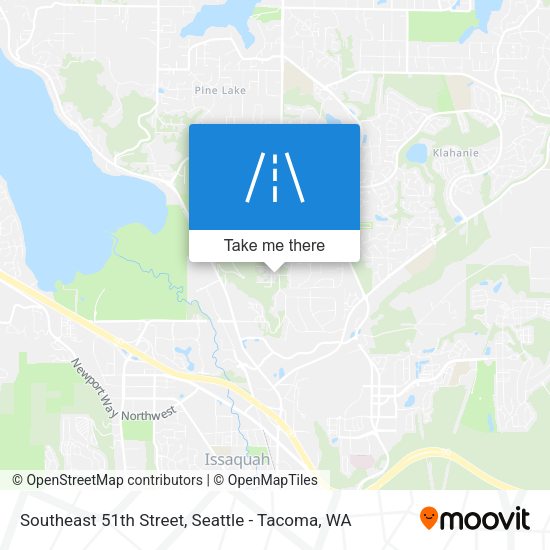 Southeast 51th Street map
