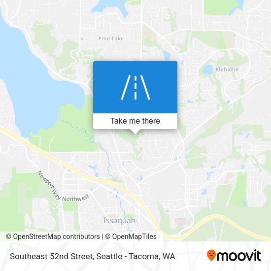 Southeast 52nd Street map