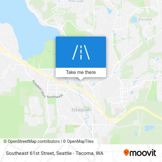 Southeast 61st Street map