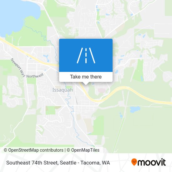 Southeast 74th Street map