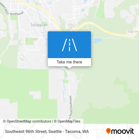 Southeast 96th Street map
