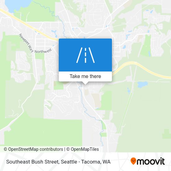 Southeast Bush Street map