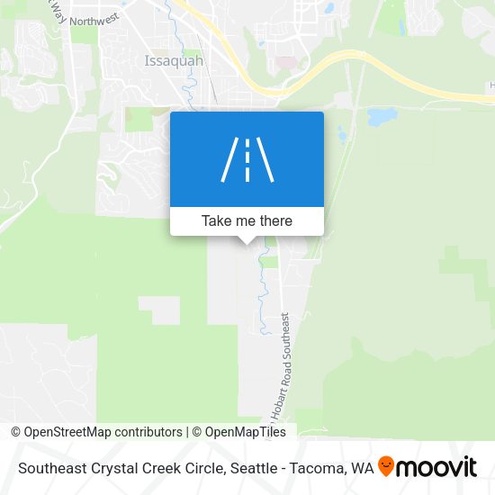 Southeast Crystal Creek Circle map