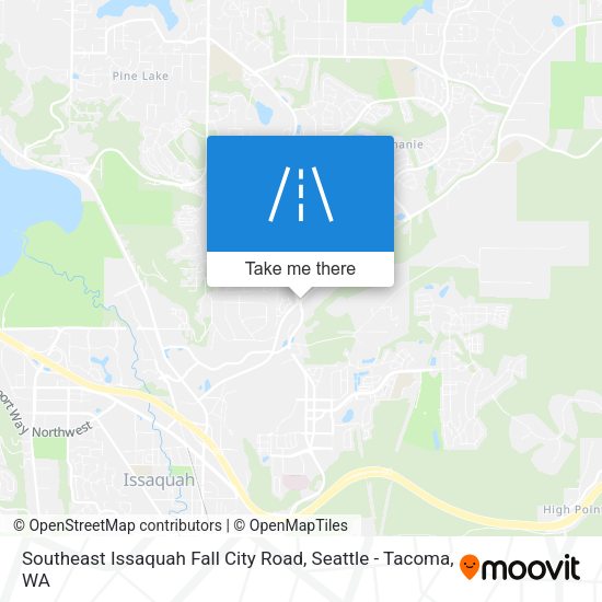 Mapa de Southeast Issaquah Fall City Road