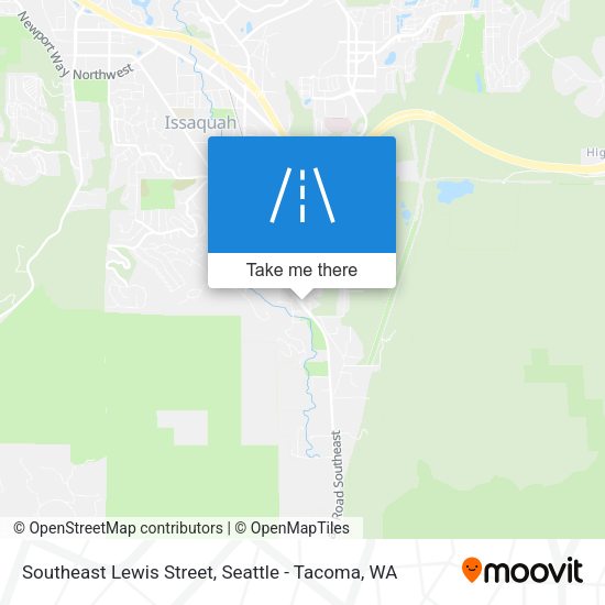 Southeast Lewis Street map