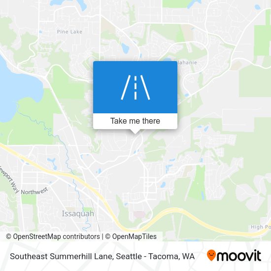 Southeast Summerhill Lane map