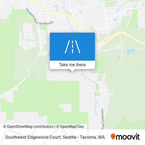 Southwest Edgewood Court map