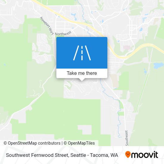 Southwest Fernwood Street map