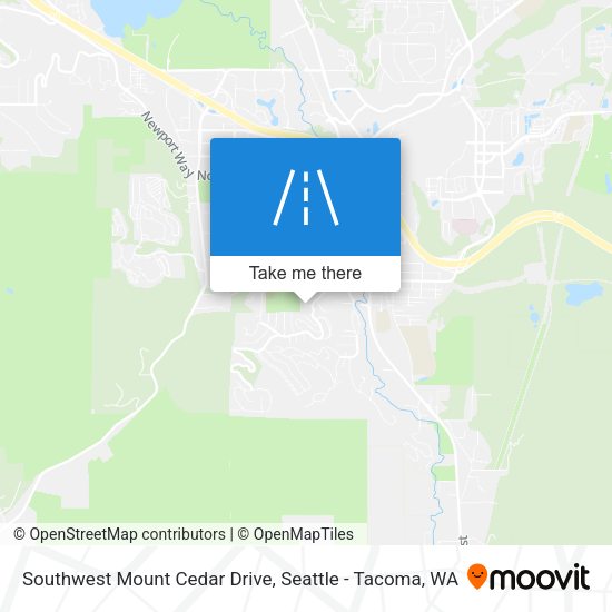 Mapa de Southwest Mount Cedar Drive