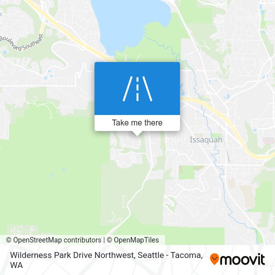 Mapa de Wilderness Park Drive Northwest