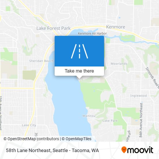 58th Lane Northeast map