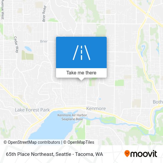 Mapa de 65th Place Northeast
