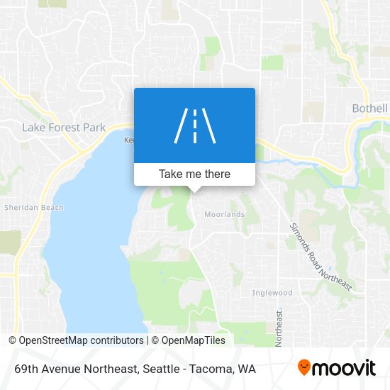 69th Avenue Northeast map