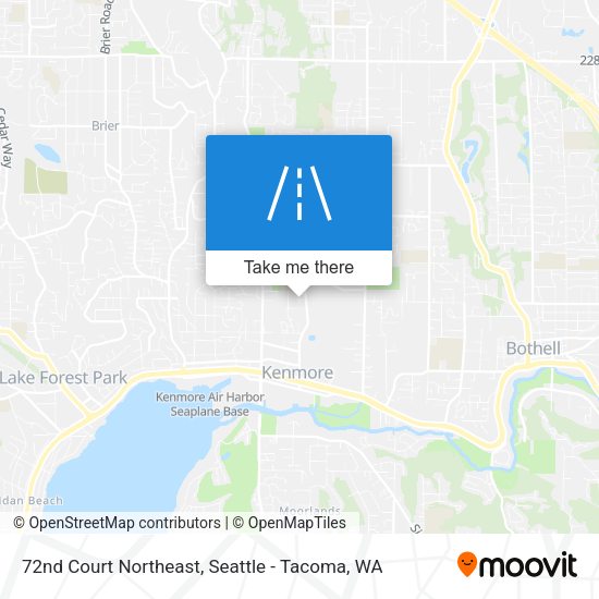 72nd Court Northeast map