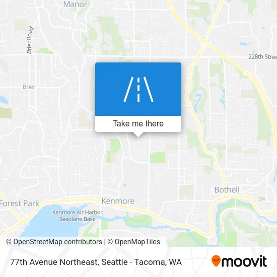 77th Avenue Northeast map