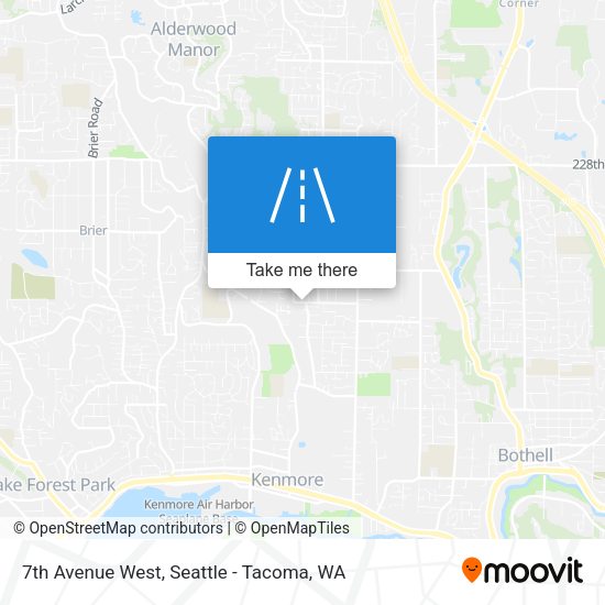 7th Avenue West map