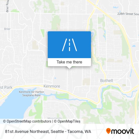 81st Avenue Northeast map