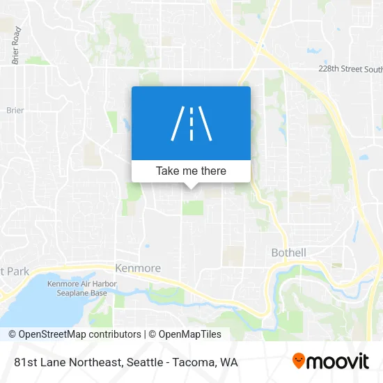81st Lane Northeast map