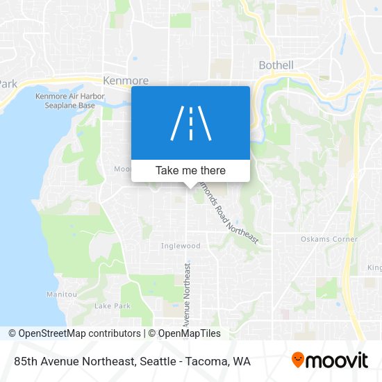 85th Avenue Northeast map