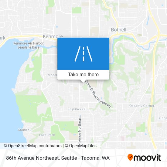 Mapa de 86th Avenue Northeast