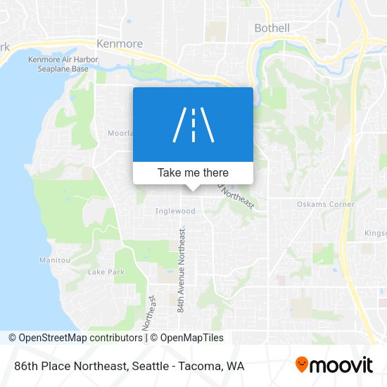 Mapa de 86th Place Northeast