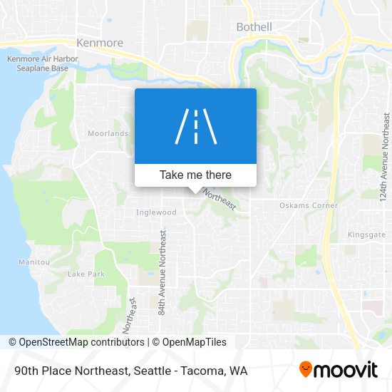 Mapa de 90th Place Northeast