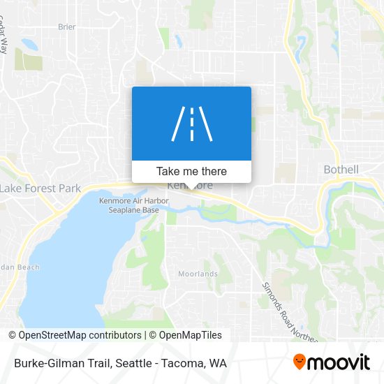 Burke-Gilman Trail map