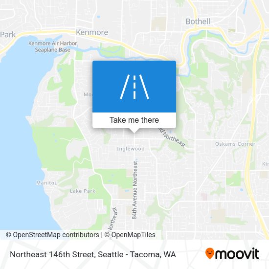 Northeast 146th Street map