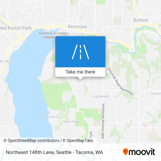 Northeast 148th Lane map