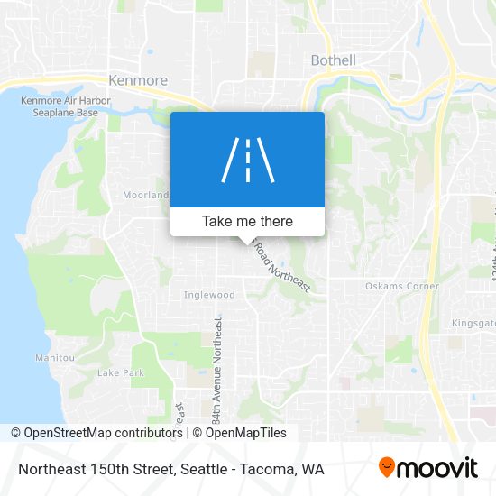 Northeast 150th Street map