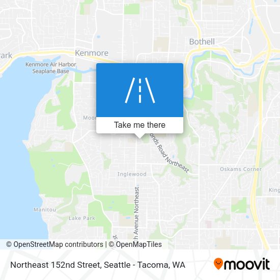 Northeast 152nd Street map