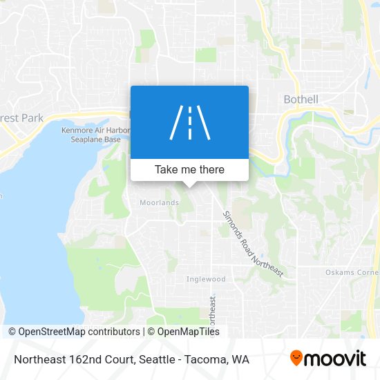 Northeast 162nd Court map