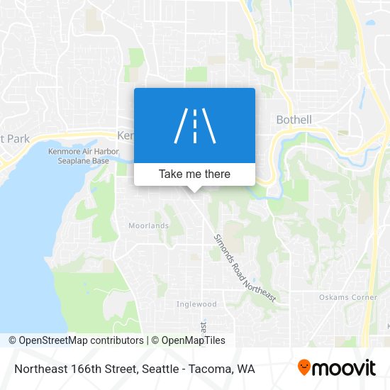 Northeast 166th Street map