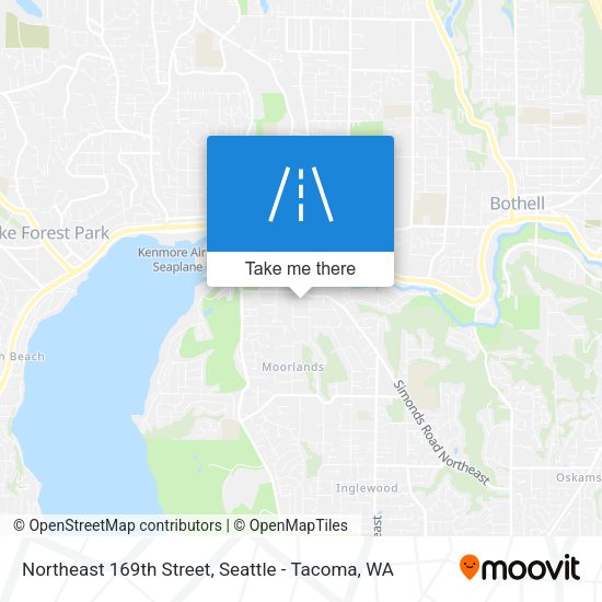 Northeast 169th Street map