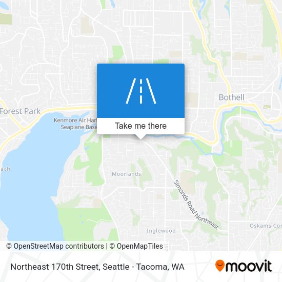 Northeast 170th Street map