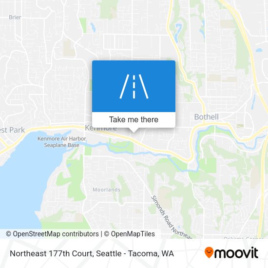 Northeast 177th Court map