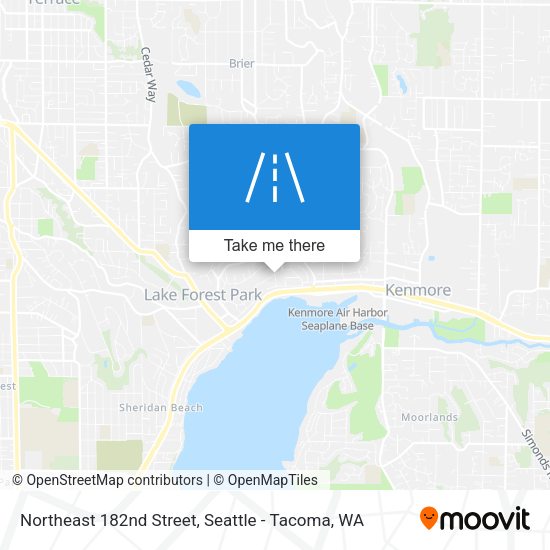 Northeast 182nd Street map