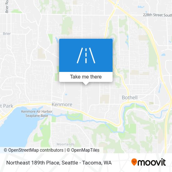 Northeast 189th Place map
