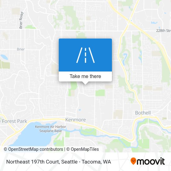 Northeast 197th Court map