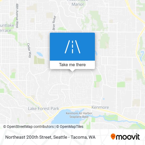 Mapa de Northeast 200th Street