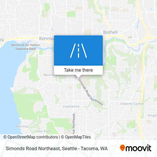 Simonds Road Northeast map
