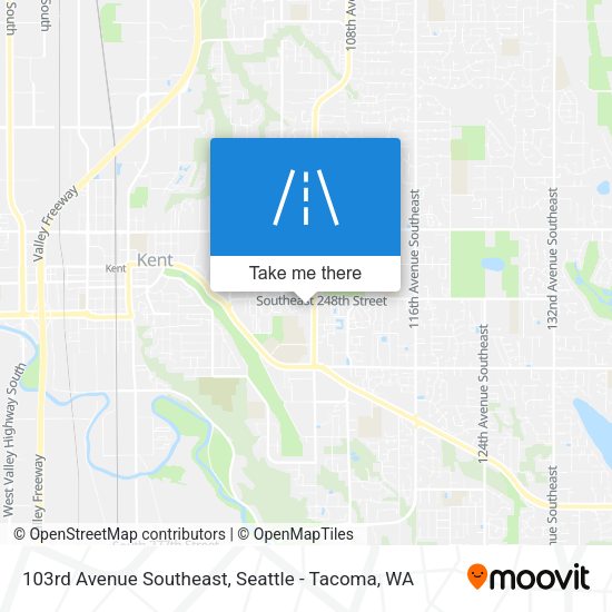 103rd Avenue Southeast map