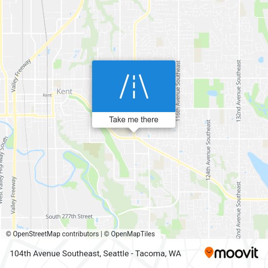 Mapa de 104th Avenue Southeast