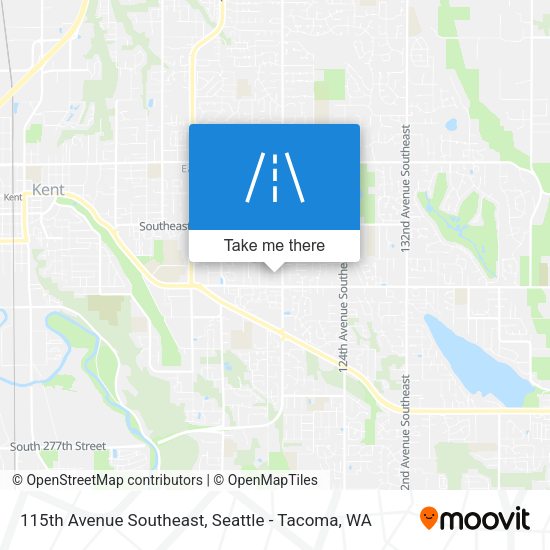 115th Avenue Southeast map