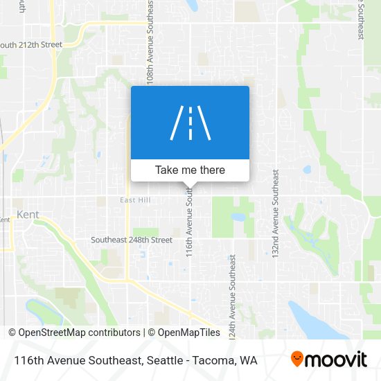 116th Avenue Southeast map