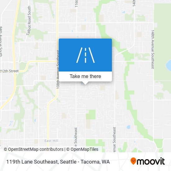 119th Lane Southeast map